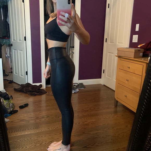 SPANX Pants - SPANX faux leather leggings: NWOT